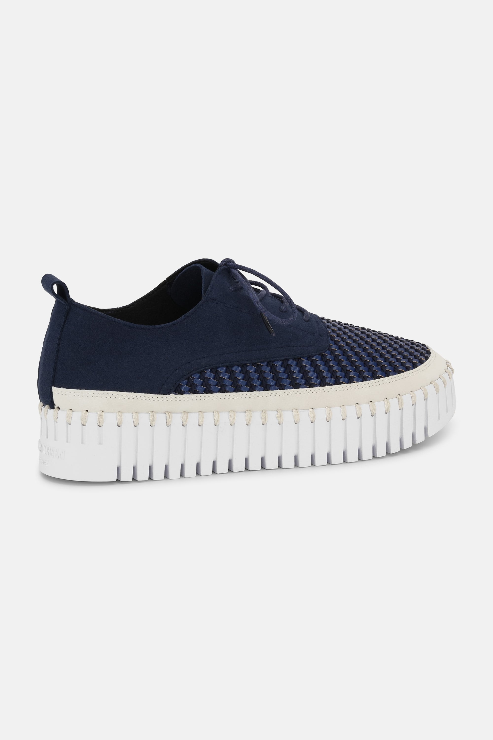 Tulip Sko Med Lisser - Dark Indigo White